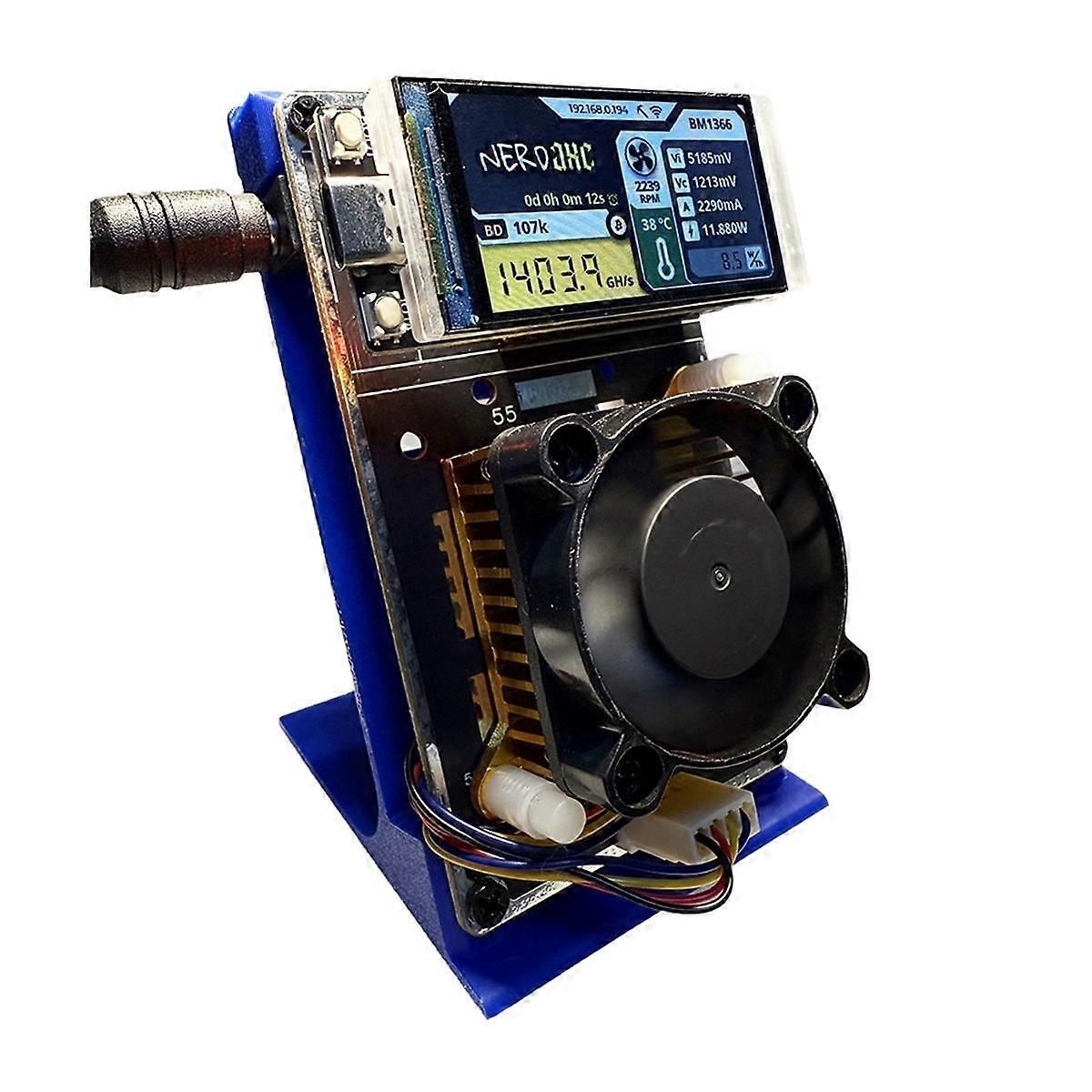 NerdAxe NerdMiner Bitaxe 500Gh/S Vertical Miner BM1366 ASIC Chip Solo Lottery BTC Miner Lottery Min