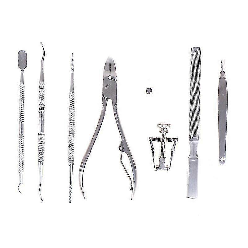 8 Pcs/Set Ingrown Toenail Correction Treatment Pedicure Set Tools