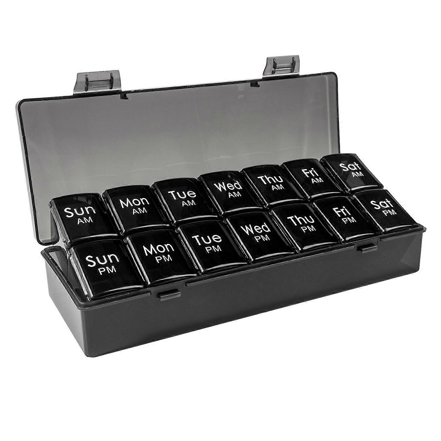 Pill Organizer Storage Box Large Capacity Multiple Compartments BPA Free Weekly Organization