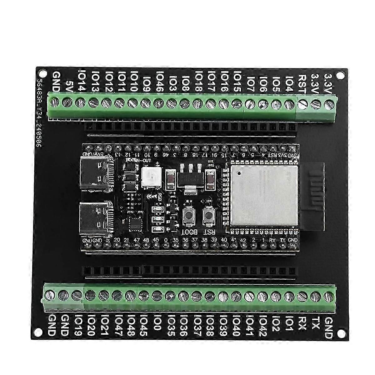 Πίνακας επέκτασης Esp32-s3 Gpio 1 σε 2 πίνακας επέκτασης διπλών-στρωμάτων πινάκων ξεμπλοκαρίσματος με τον πίνακα ανάπτυξης N8r2/n16r8 Α