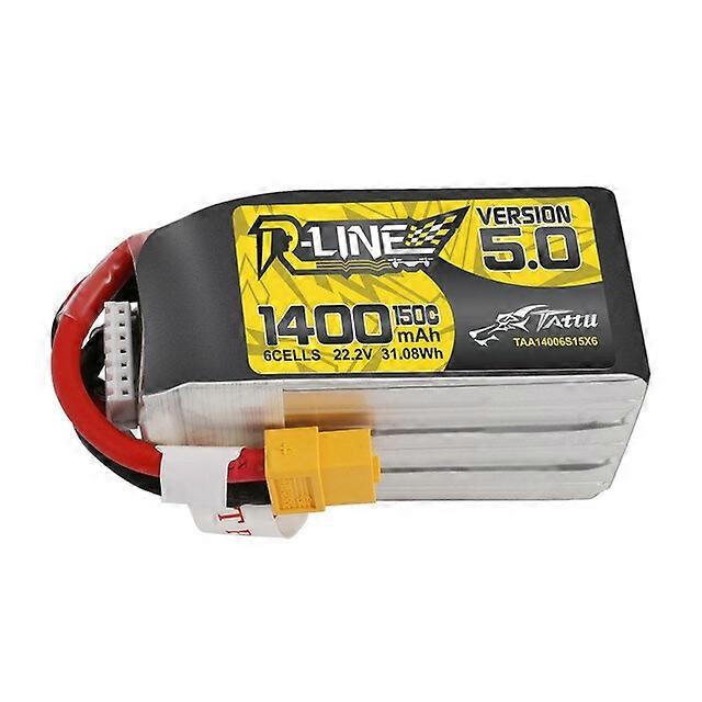 TATTU R-Line Version 5.0 22.2V 1400mAh 150C 6S LiPo Battery XT60 Plug for SpeedyBee Master 5 V2 iFli