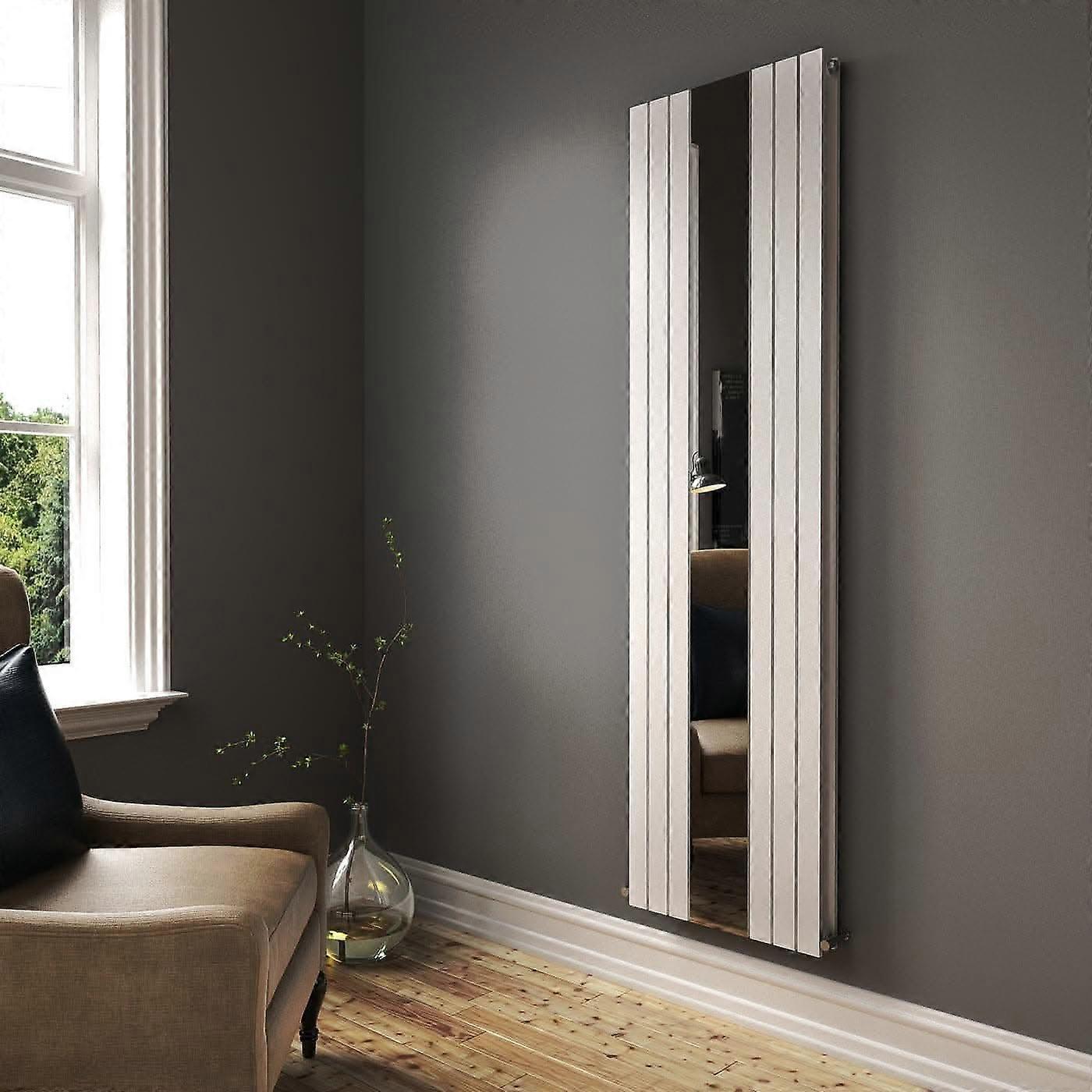 Regalia Vertical Double Flat Panel Mirror Radiator 1800mm X 500mm