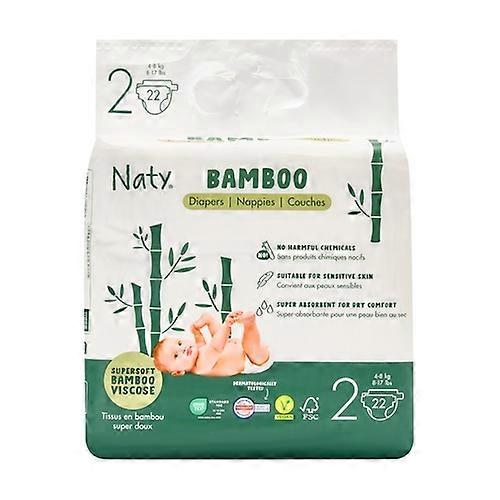 Eco bamboo diapers 4-8kg size 2 22 units