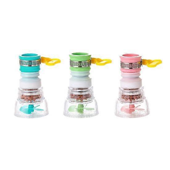 3 Pcs Faucet Filter Movable Head Rotatable Sprayer 360 Degrees Tap Water Spray Universal