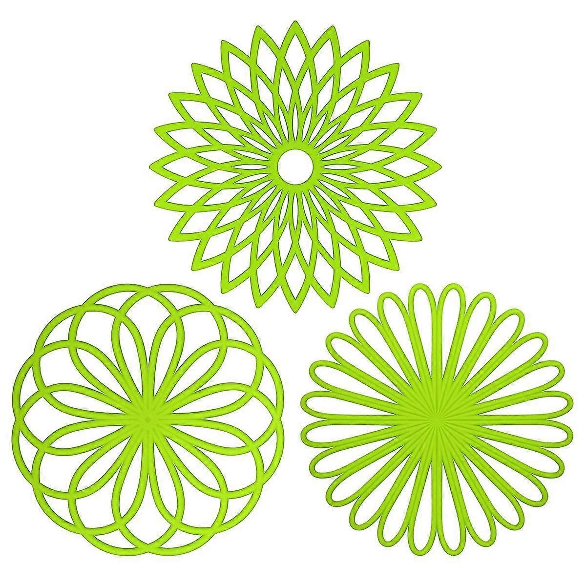 Pot Holders For Kitchen,hot Pads Silicone Trivet, Potholders, Table Pad, Multi-use Flower Heat Resistant Mat