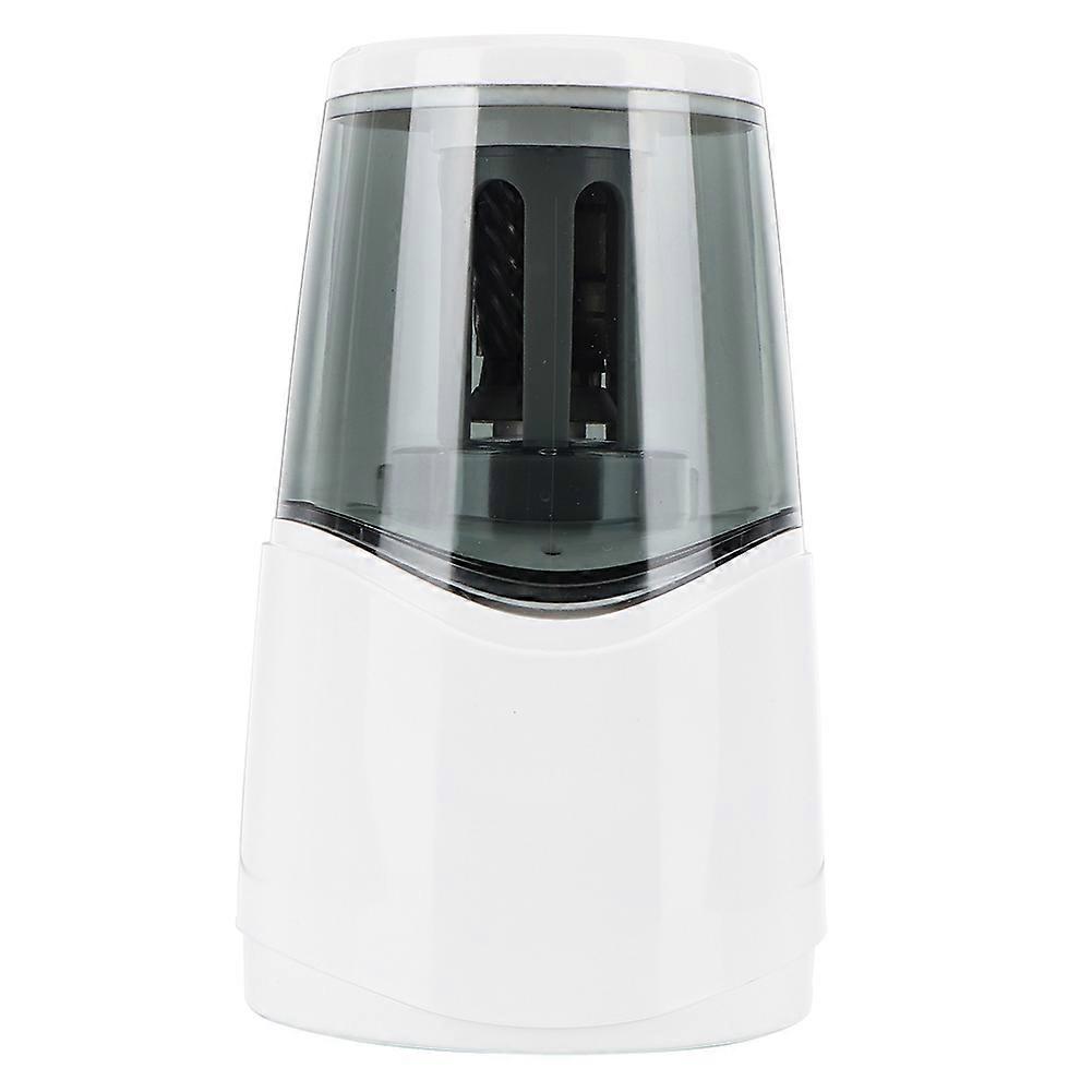 Practical Electric Pencil Sharpener Primary Charging Sharpener Full Automatic(White)