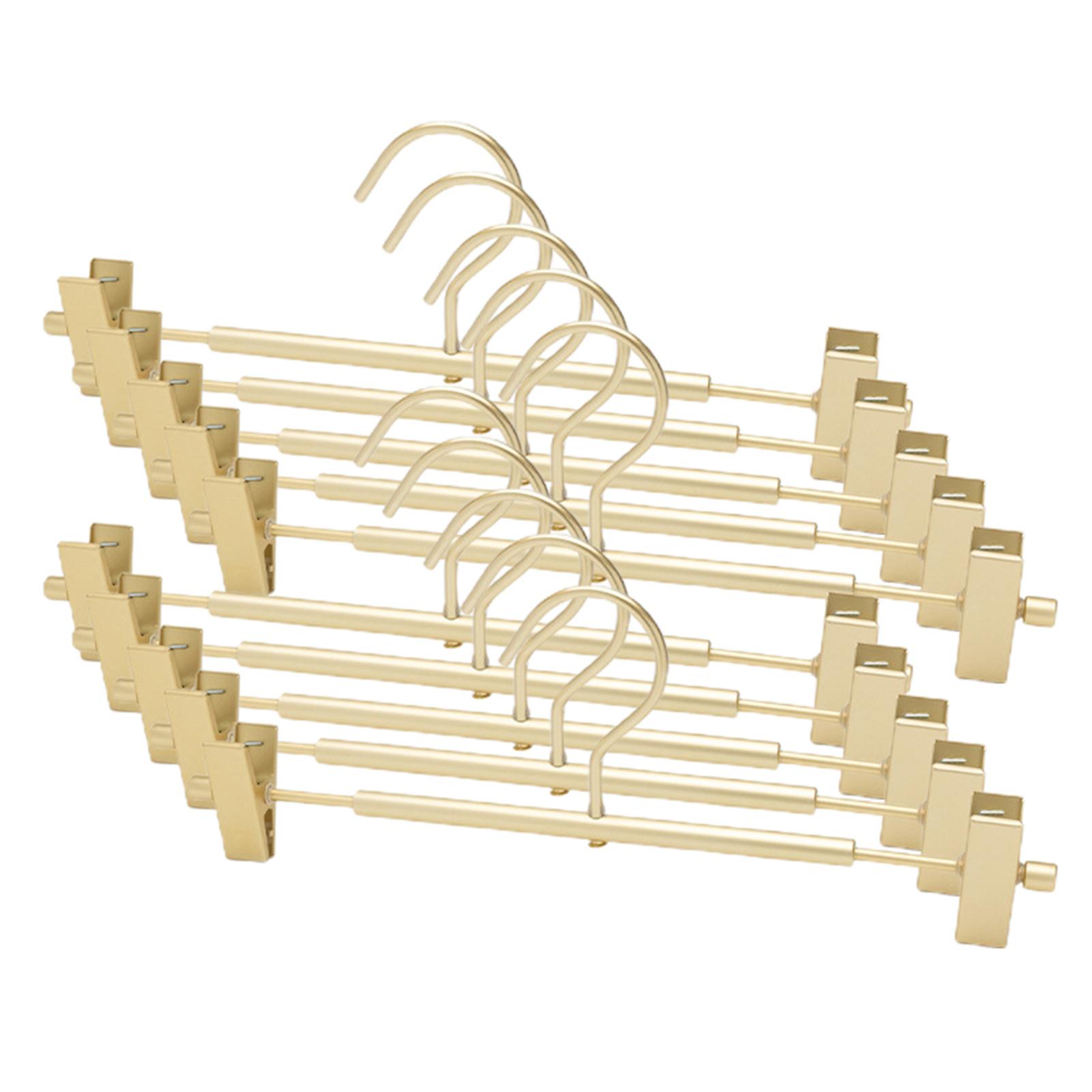 Aluminium Alloy Trouser Hanger With Clip Multifunction Portable Not Easy Rust & Fade Anti Slip Hanger