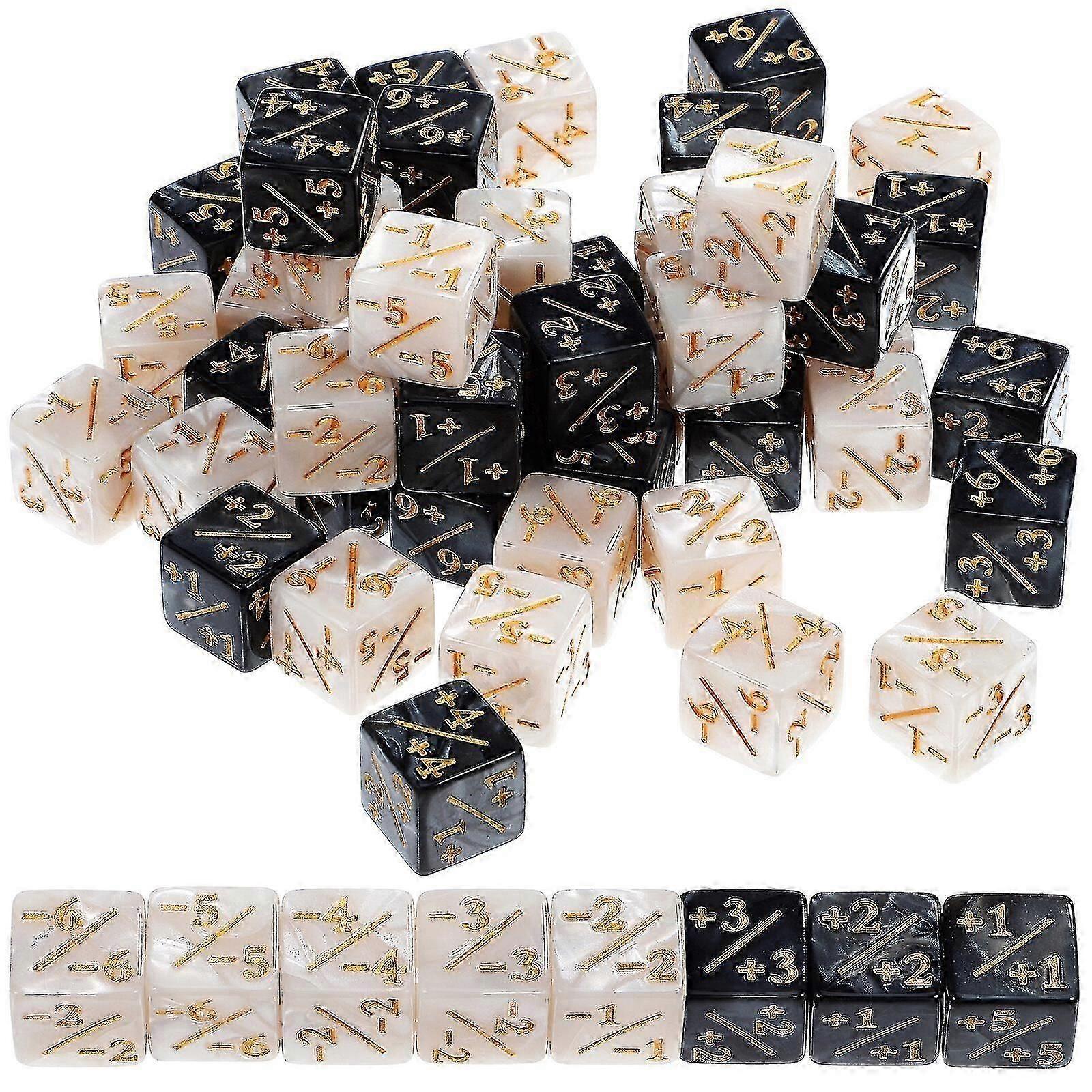 48 Pcs Math Learning Dice Table Game Dice Number Dice Token Dice Kids Learning Toys