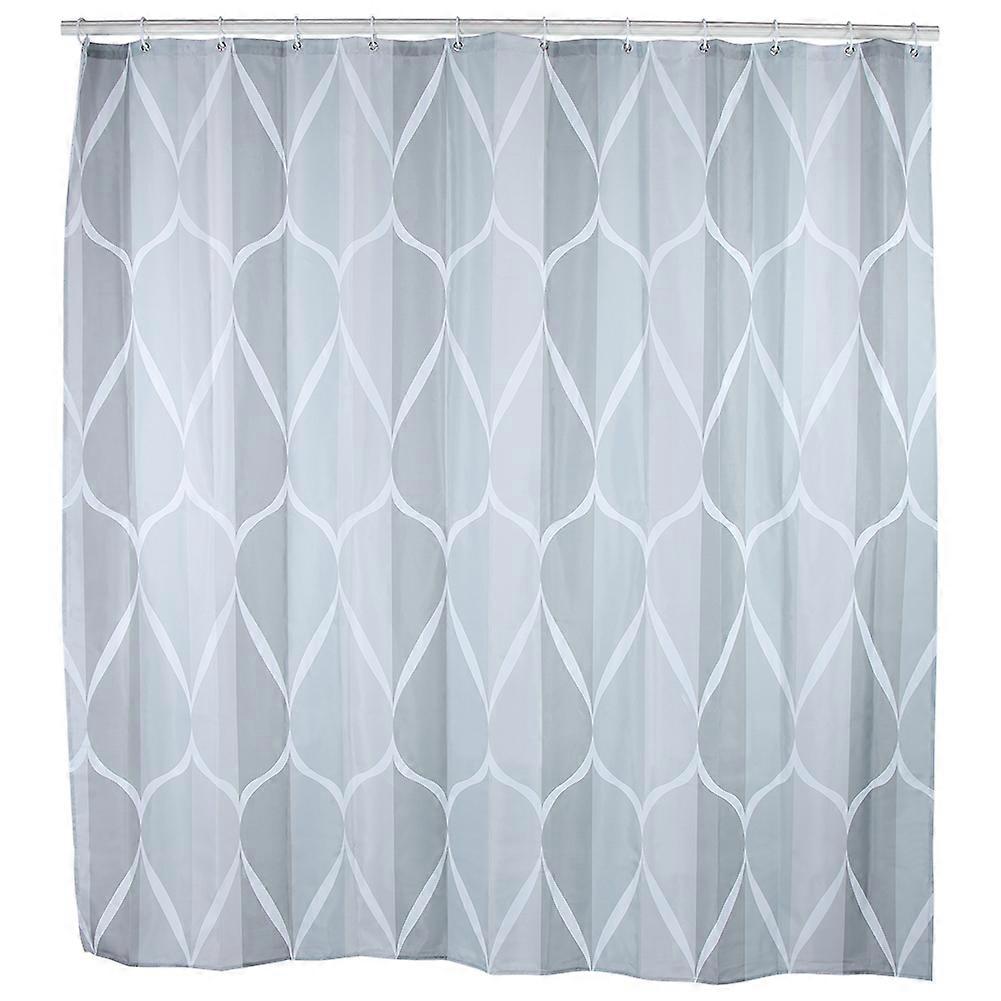 Polyester Waterproof Shower Curtain with Hooks (1.8 x 1.8m)