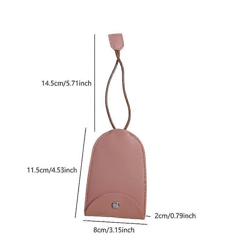 Pull Type Key Bag Pu Leather Protector Car Key Holder New Leather Keychain Pouch Bag