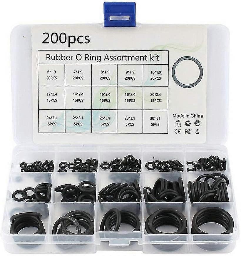 حزمة من 200 O الحلقات - المطاط ختم خواتم ل Diy