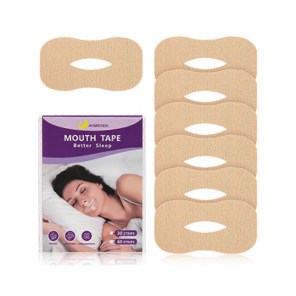 Munnteip mot snorking for søvn, munnstrimler mot snorking for mindre munnpusting, lindring av snorking, søvnforbedring