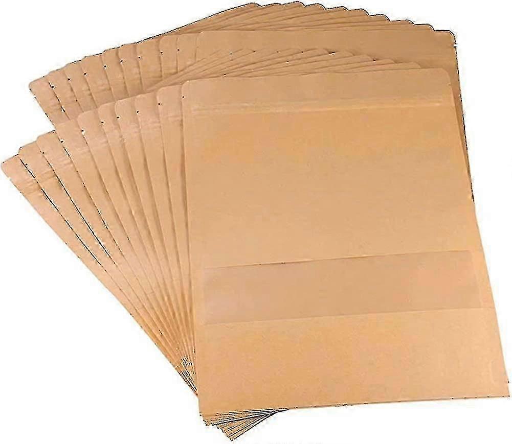 חבילת Acsergery של 20 קראפט נייר סטנד אפ שקית לשימוש חוזר שקיות חותם אחיזה Ziplock