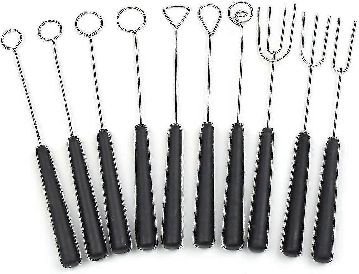 ステンレス鋼チョコレートフォークチーズフォンデュフォーククリエイティブデザートペストリーフォークチーズフルーツフォークセット