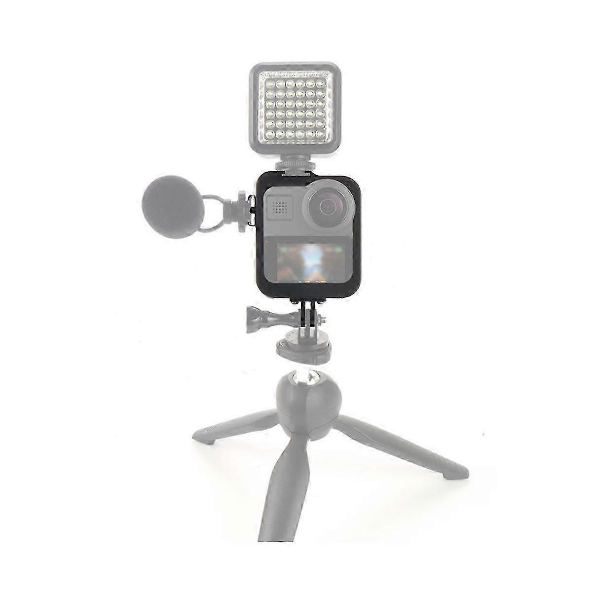 Protective Cover VR Panoramic Camera Cage for Max Frame Removable Quick Release Case with Cold Shoe