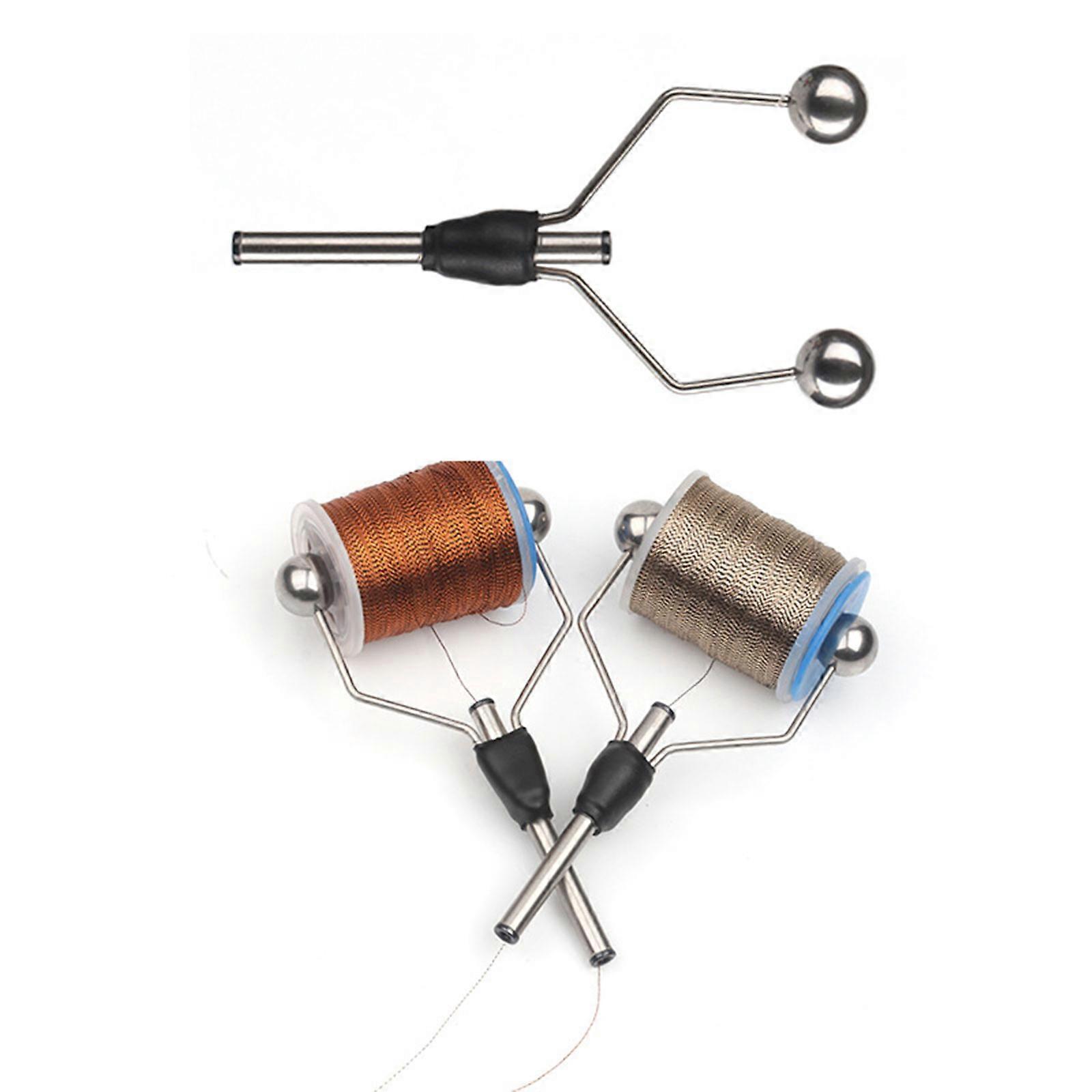 Fly Tying Bobbin Holder Thread Holder Lures Bobbin Winder Fly Fishing Baits Making Accessory Binding Tool Wire Threader