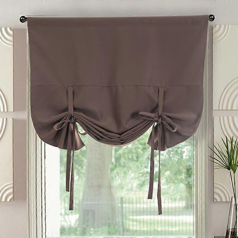Pure Color Window Curtain Roman Blinds European Style Decorative Curtain Kitchen Roman Curtains