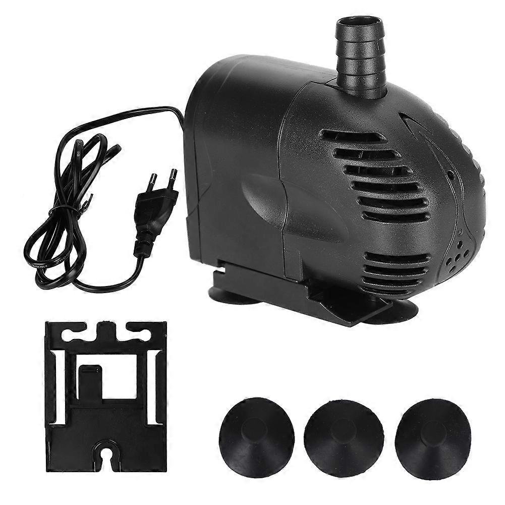 15W Submersible Water Pump for Fish Tanks, Bottom Filter Aquarium Accessory, EU Plug 220-240V Compatibility