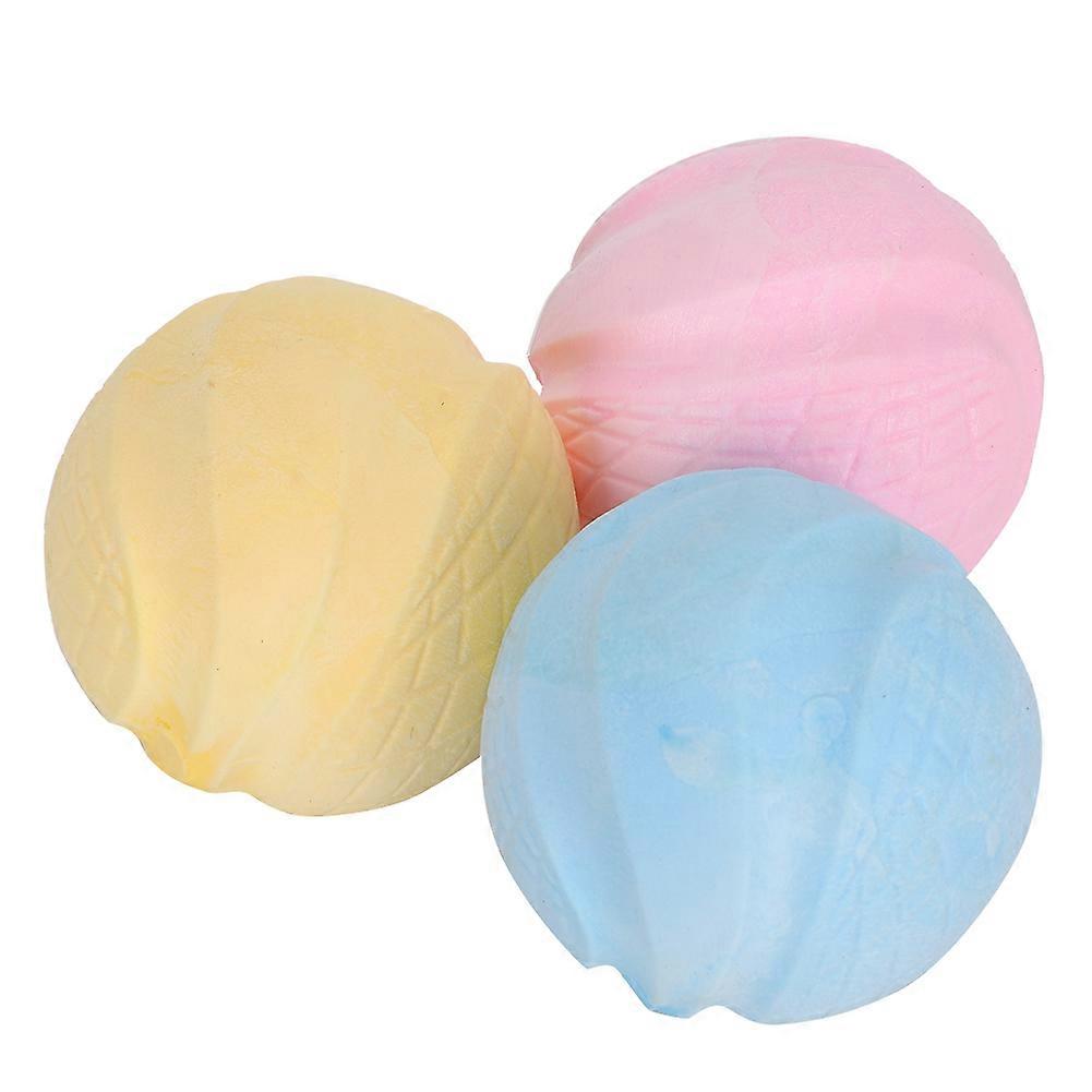3PCS TPR Eco-Friendly Chew Balls for Dogs - Durable, Non-Toxic, Safe Baby Blue Dog Toys for Aggressive Chewers