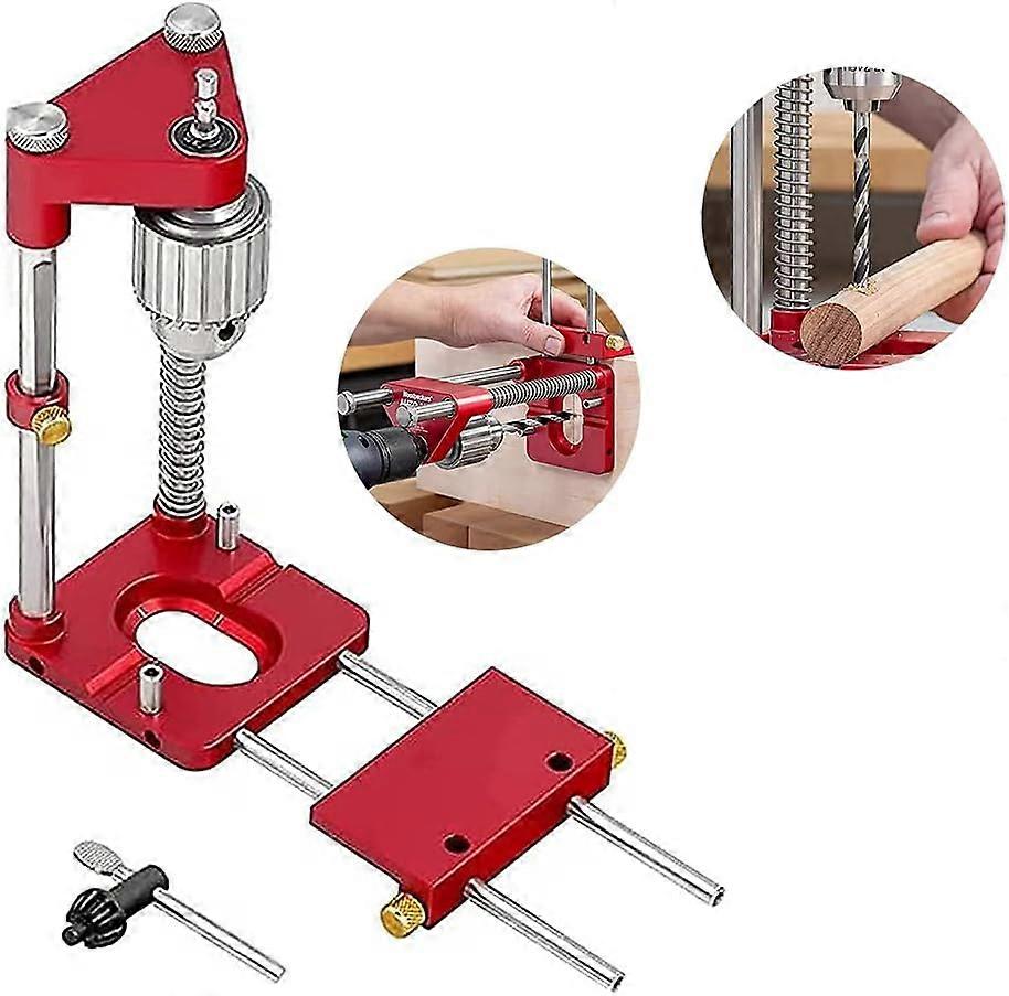 Woodworking Tool, Portable Punch Locator With Clear Scale, Alloy Steel Drill Guide For Accurate Hole Drilling, Easy Install, Durable Design For