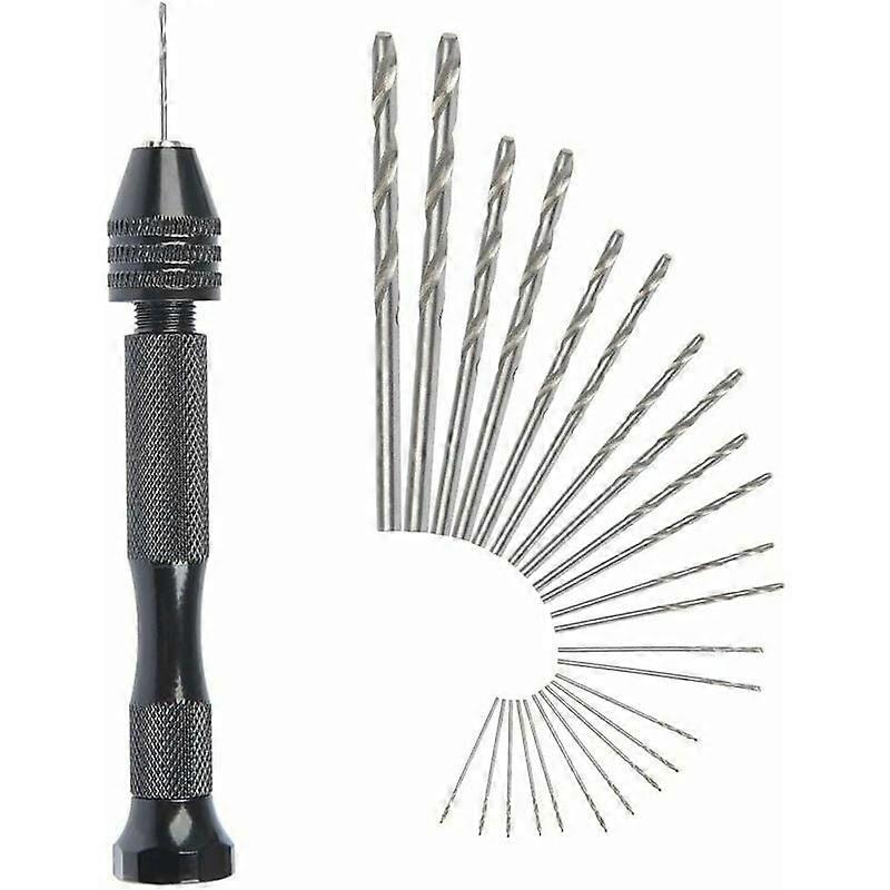 Mini Hand Drill Precision Pin Vise Hand Drill Portable Storage Box, Durable Steel Construction, Adjustable Chuck Head, Wide Application, Ergonomic