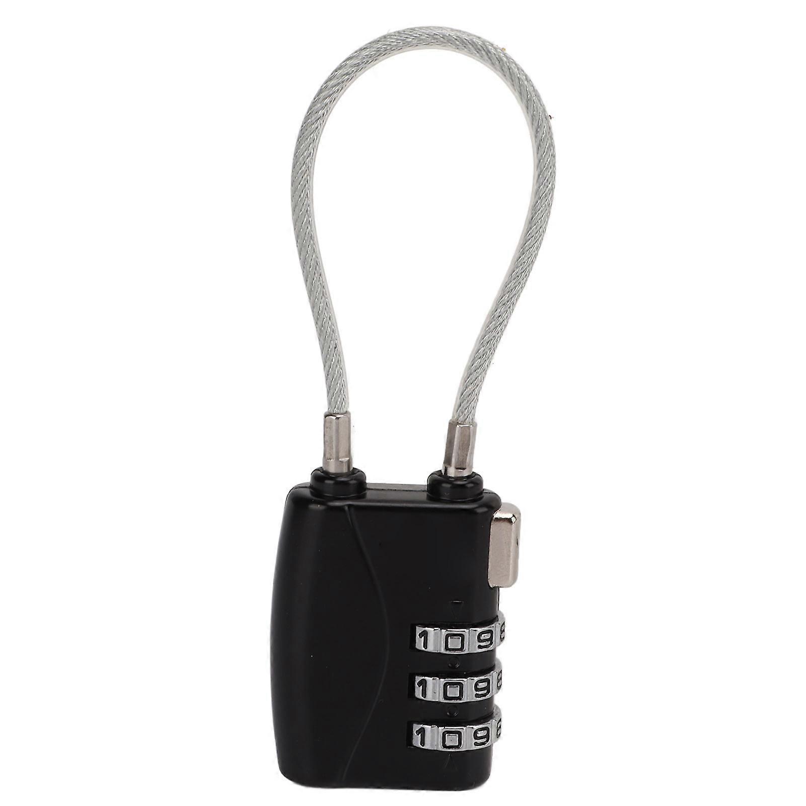 TSA Approved Combination Cable Lock for Luggage, Secure Travel with Keyless Code Lock