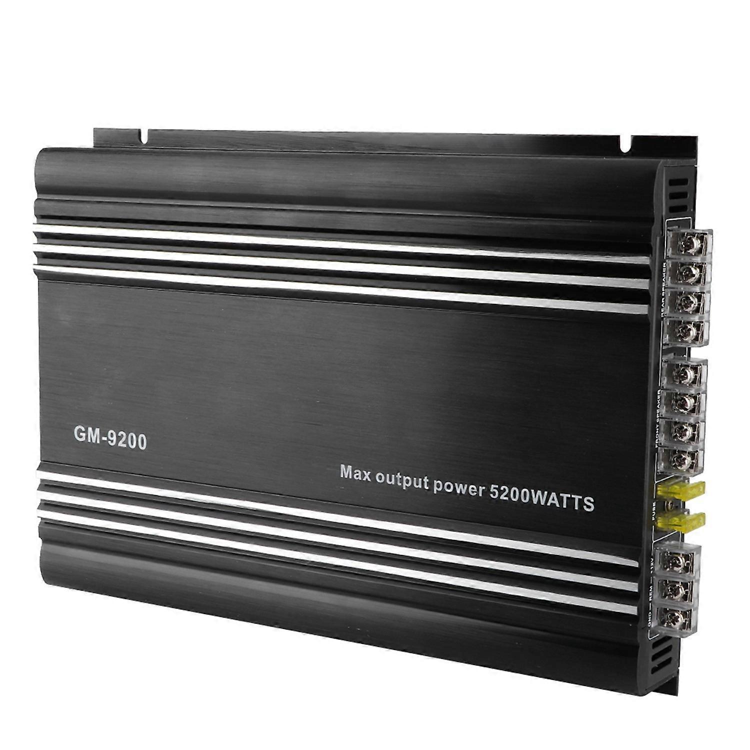 4x70W 4 Channel Audio Power Amplifier 12V Black Aluminum Alloy Auto Car Hifi Stereo Amp