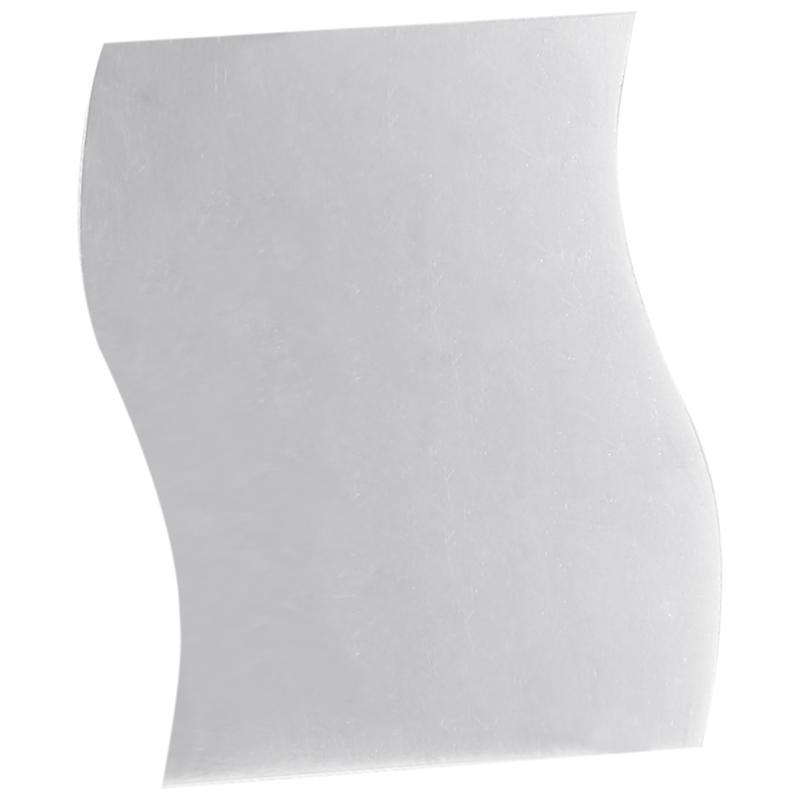 6 PCS 3D Wave Mirror Sticker DIY Silver Acrylic Mural Decal Decor