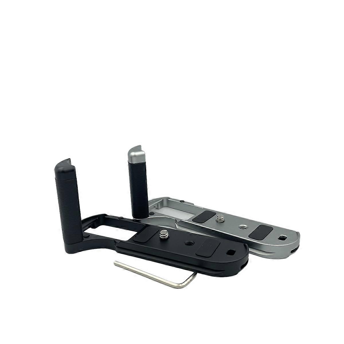 Kamera-Schnellwechselplatte in L-Form mit Handgriff, silber