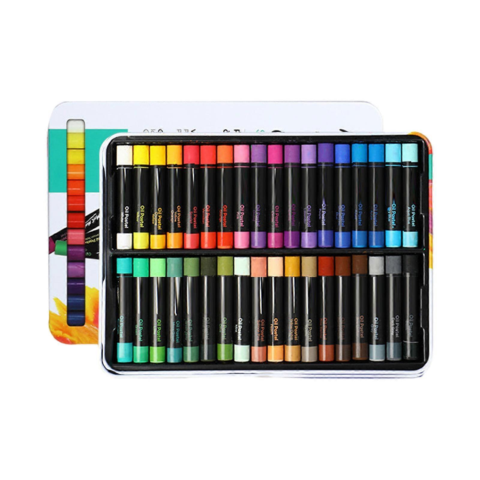 Professional Oil Pastels Set, 12/24/36/48 Soft Oil Crayons Pastels, Artist Art Supplies for Kids Art Painting Sketching