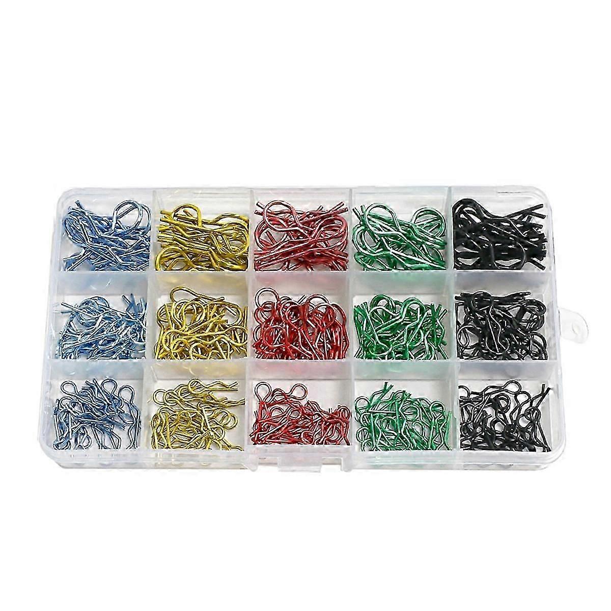 260Pcs RC Car Body Shell R Clips for 1/8 1/10 1/12 1/14 1/16 1/18 Bodyshell Pin Metal Body Shell Cl