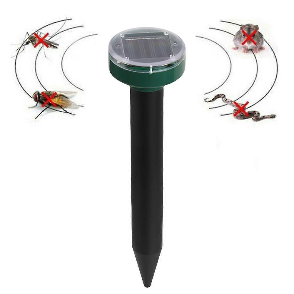 Solar Mole Repeller, Groundhog Repeller, Ultrasonic Solar Animal Repeller for Lawn, Garden and Home