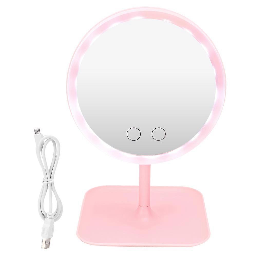 USB Charging 5 Color Light Desktop Cosmetic Mirror Adjustable LED Makeup Mirror