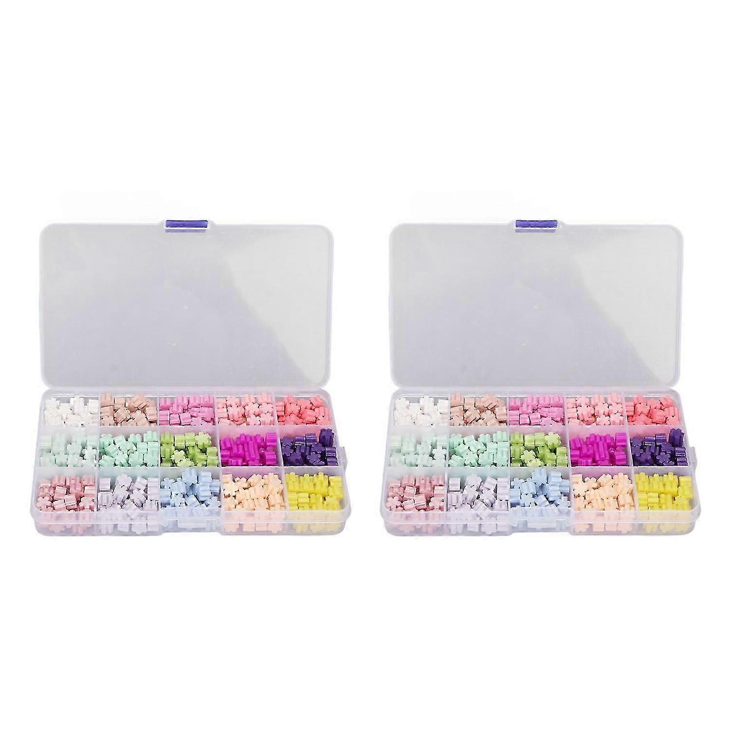 2 Box 15-Color Quick-Dry Octagonal Sealing Wax Beads for Invitations & Crafts