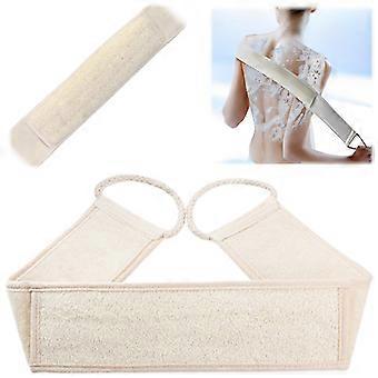 Naturlig økologisk Luffa-ryggskrubber, eksfolierende loofah for bad og kropp, øker blodstrømmen, maksimal peeling, gaveidé for menn og kvinner,