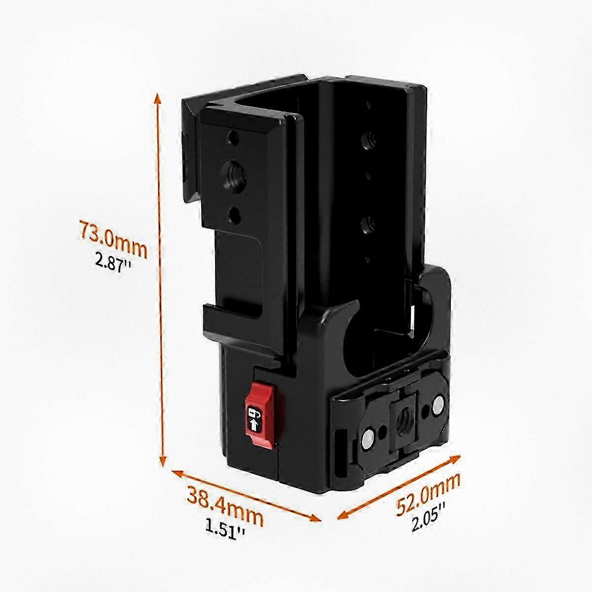 3-Piece Aluminum Quick Release Cold Shoe Mount Adapter Frame Set for Camera Accessories