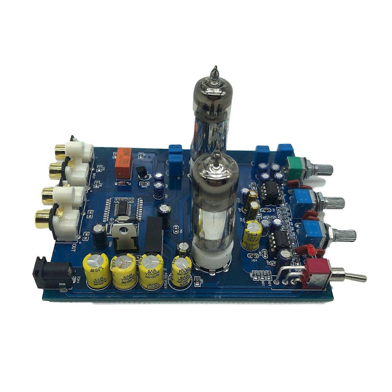 Amplificador Bluetooth Tube Preamplifier Fever Hifi 6J5 Bile Vacuum Tube Preamp JRC5532 Pre Amplifi