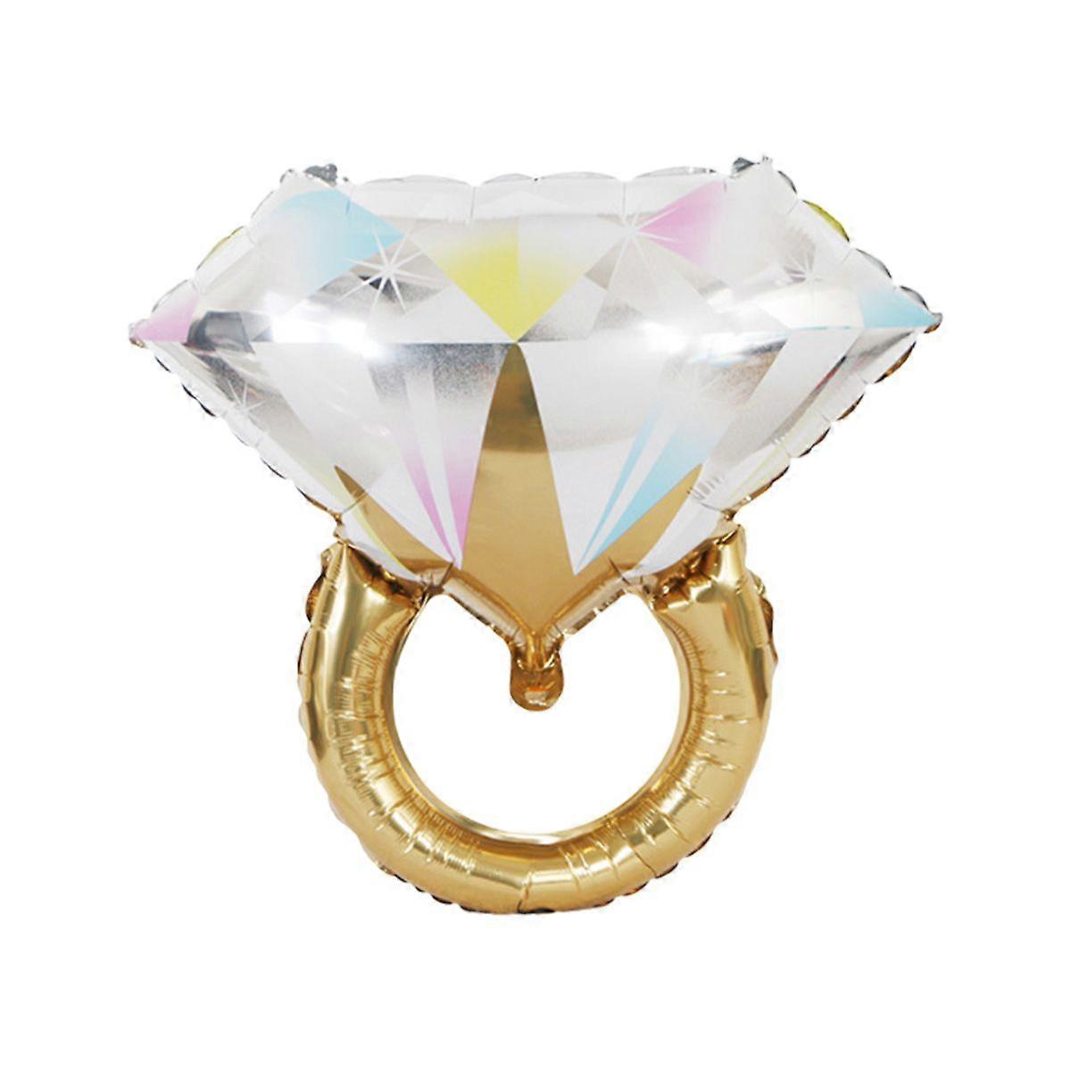 Diamond Ring Shaped Foil Balloon for Engagement Party Decor