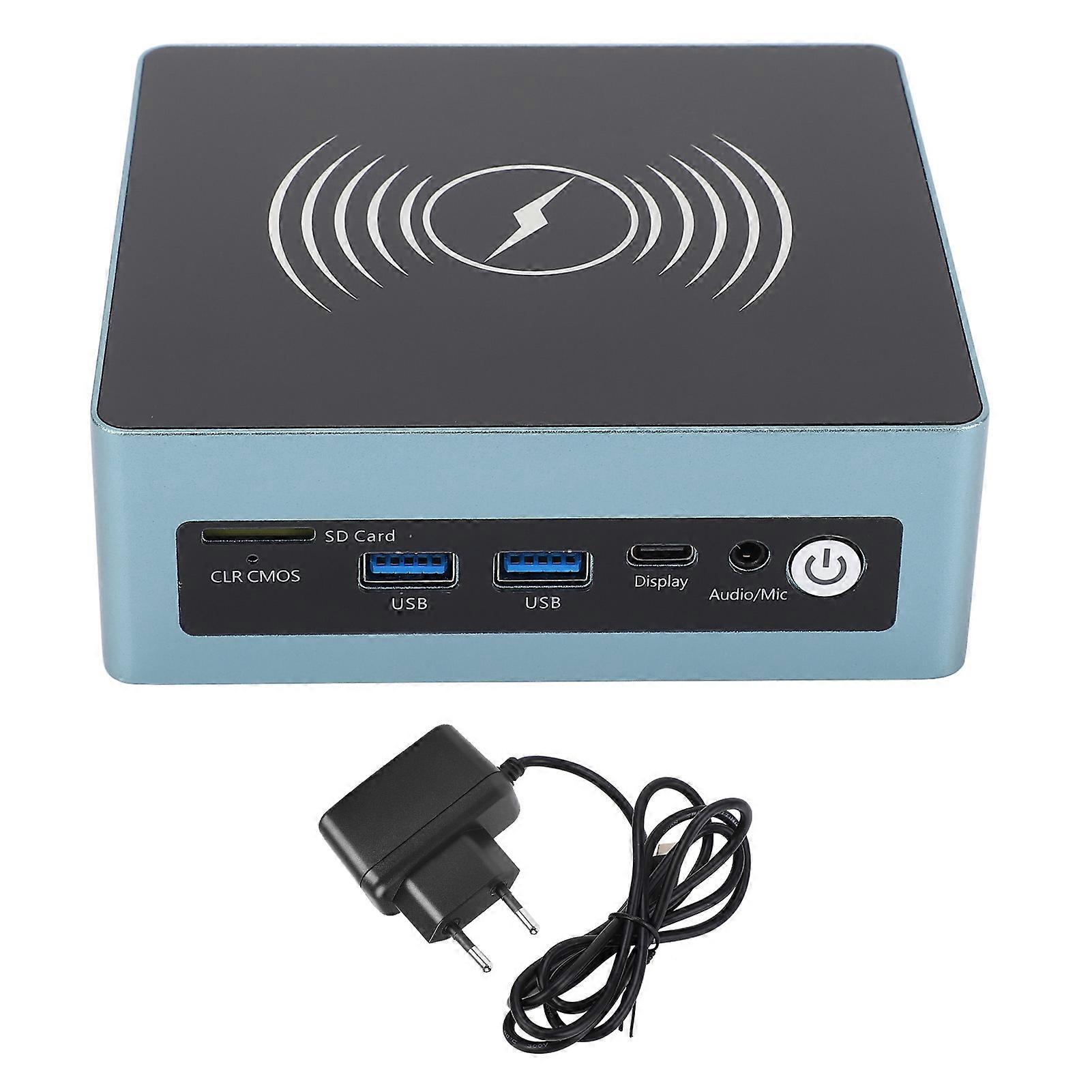 5G WIFI Small Desktop Computer I5 12th Gen CPU Low Power LAN Card 8G 256G Micro PC with Wireless Charge For Office Business