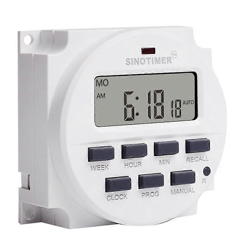 TM618H-4 DC 12V Volt Voltage Output Digital Weekly Programmable Timer Switch Time Relay Controller 12V Timer