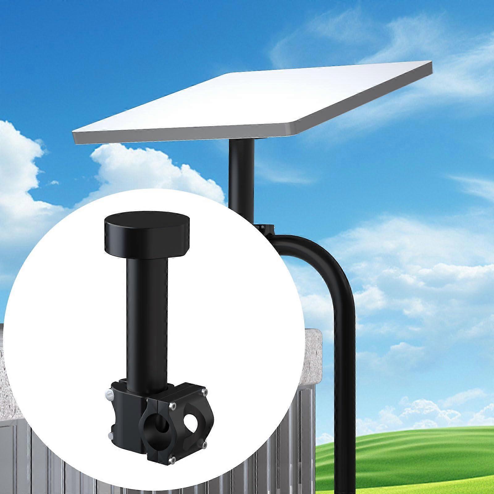 Mini Pole Clamp Mount with Adapter for Starlink, RV Ladder and Yacht, Compatible with 0.86-1.17" Pipe Range