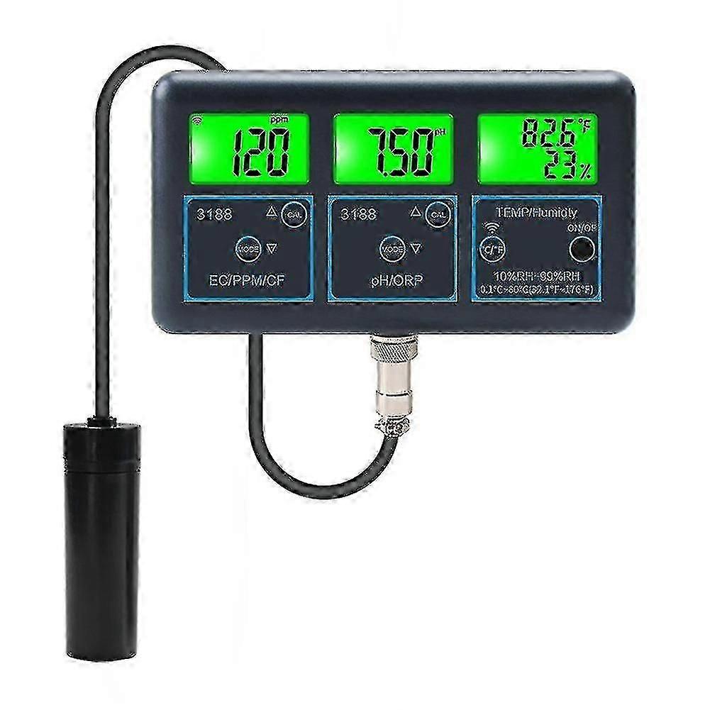 Online monitor kvality vody - Wifi Tuya Smart Meter pro akvária Akvárium Bazén (ph Orp Ppm Cf Vlhkost)