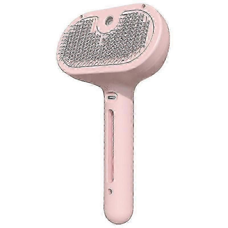 3 ב 1 מברשת חיות מחמד קיטור לניקוי עצמי לשפיכת ראש זיפים 360 מברשת קיטור לחיות מחמד מסתובבת