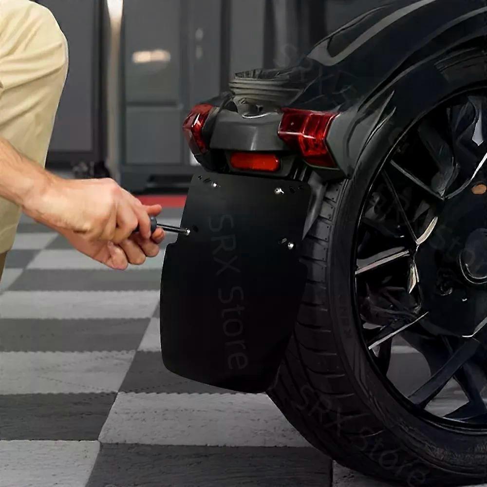 Πίσω Hugger Fender Trailing Arms Mud Flaps Μαύρο συμβατό για Can Am Ryker 600 900 Rally Sport