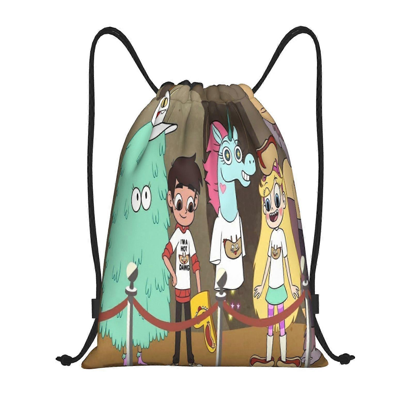 a146 Star vs. the Forces of Evil Canvas double shoulder backpack durable and soft with machine-washable material h146