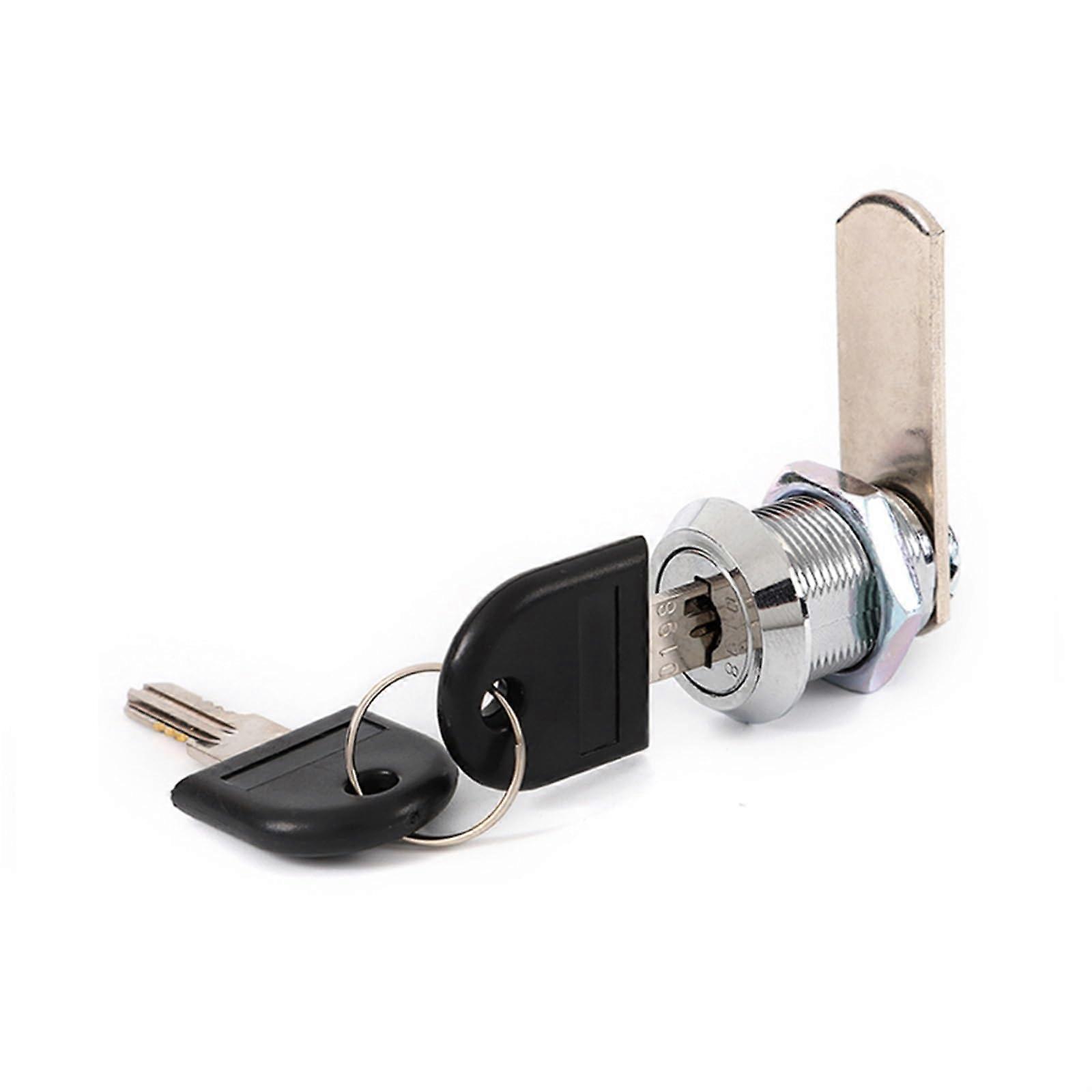 JK503 Keyed Alike Quarter Turn Cam Latches with Insert Cylinder Lock, Keyed Locking Mechanism, Durable Metal Construction, 1 Piece