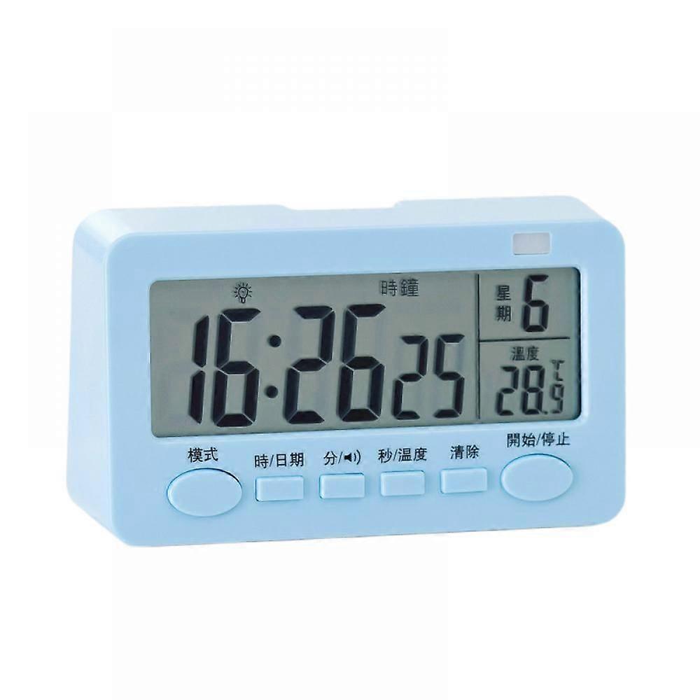 Digital Kitchen Timer, Large LED Display,  Loud Alarm Intelligent Timer For Kitchen And Multi-Function Student Alarm Clock.(Blue)