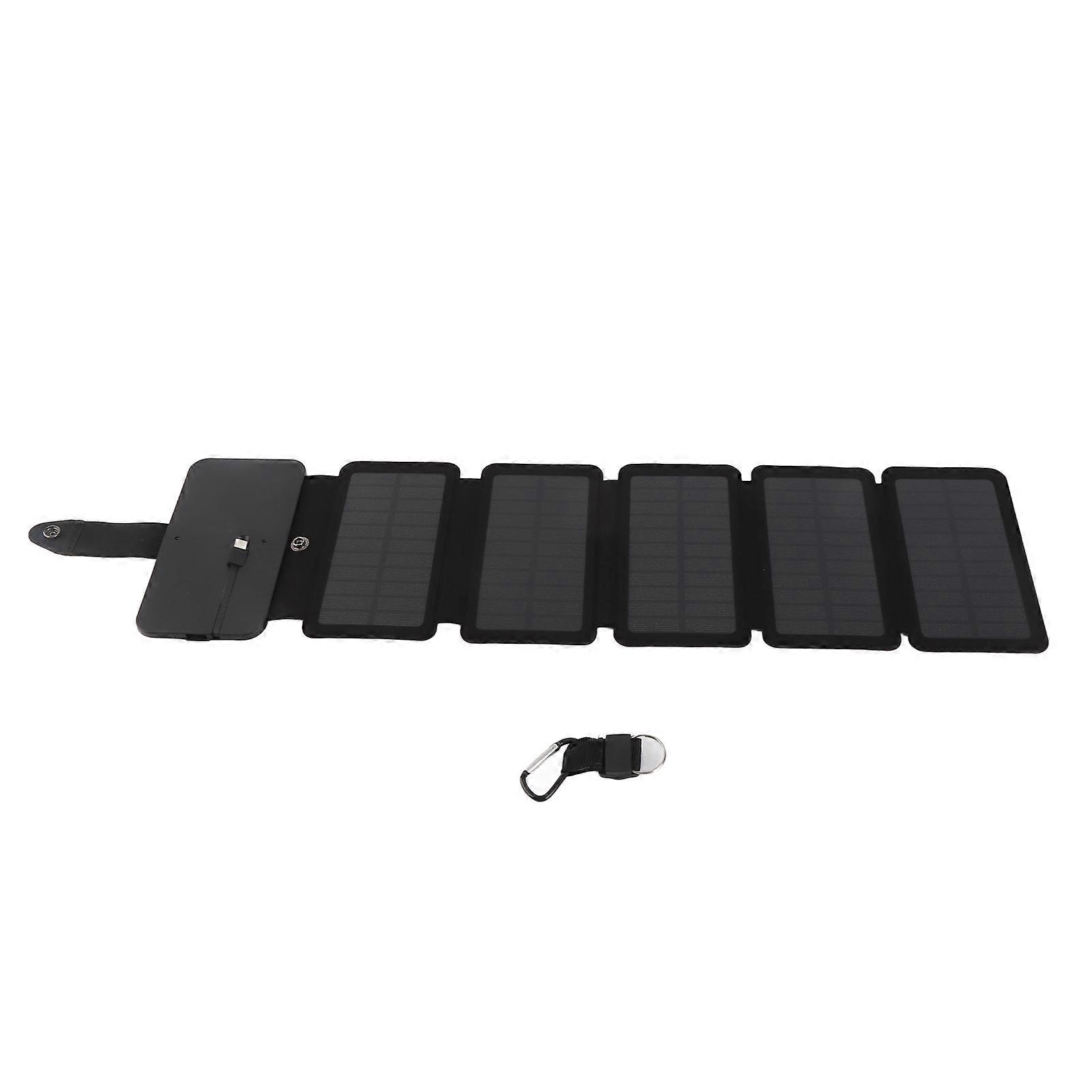 Solar Panel Outdoor Foldable Portable 5V 1A Solar Panel with Compass for Camping