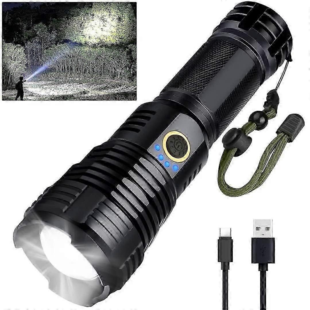 Rechargeable  Bright Flashlight for Camping Hiking