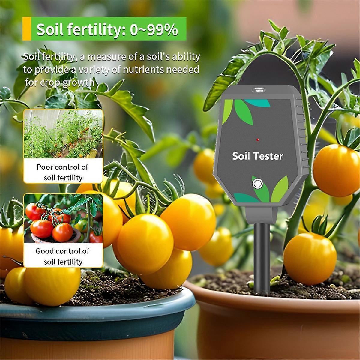 8 in One Multifunction Soil Meter Digital Ph/EC Test for Gardening